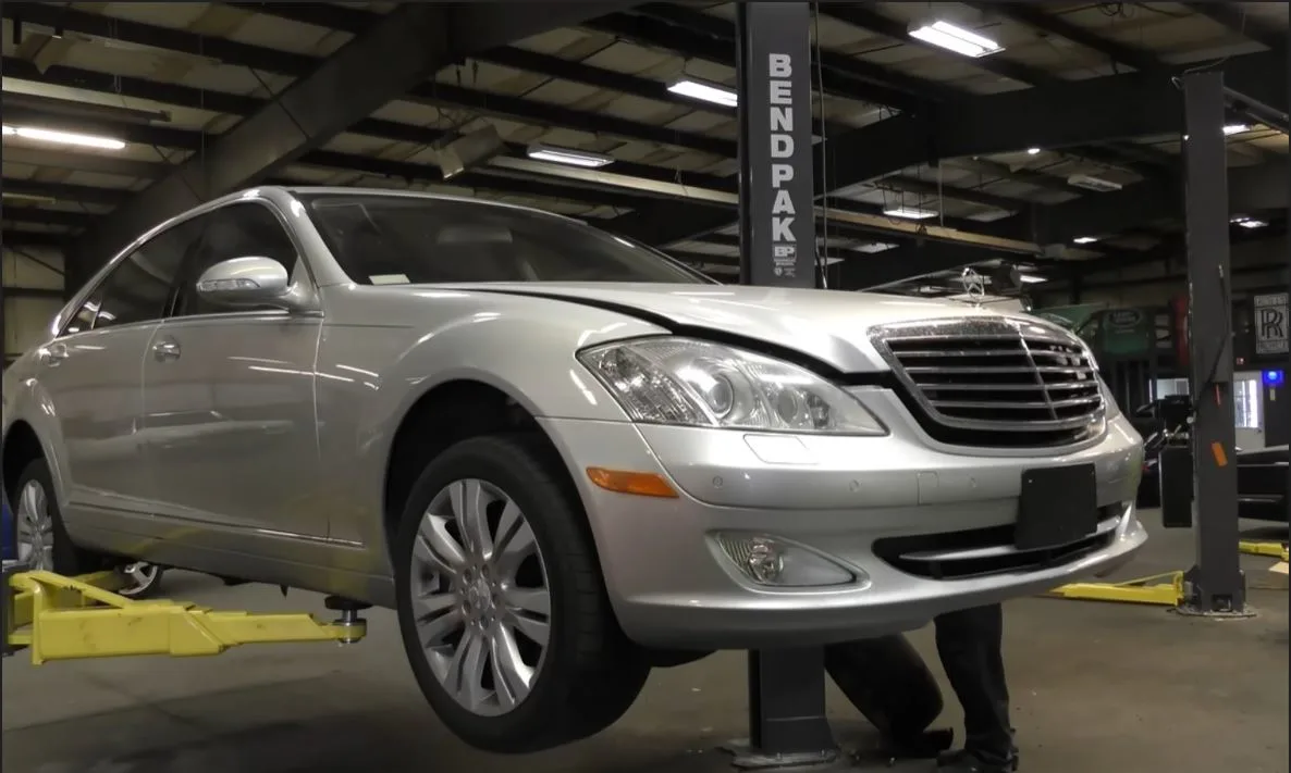 mercedes air spring replace